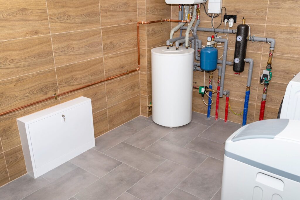 Residential water heater and plumbing system installed in New Smyrna Beach
